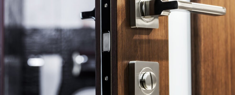 An open door as a metaphor for allowing hackers to simply breach your website by using admin as your username