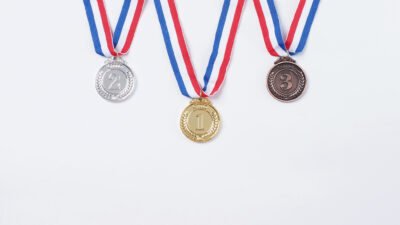3 Medals meant to symbolise a strong brand