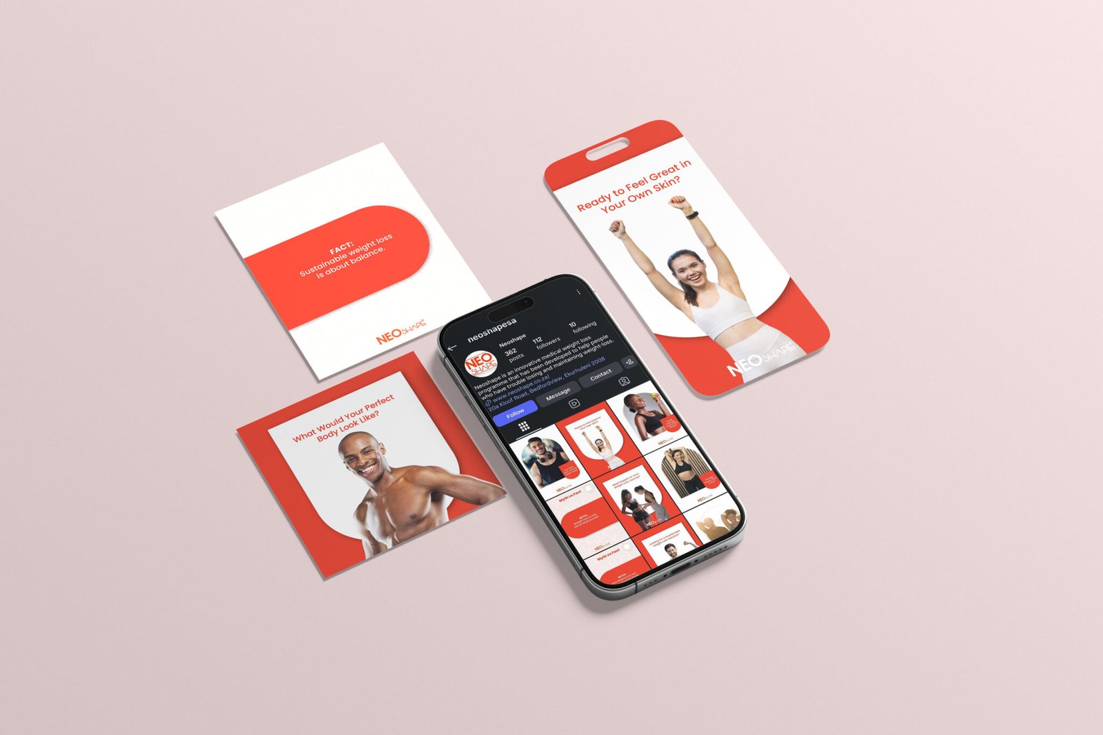 social media posts mockup