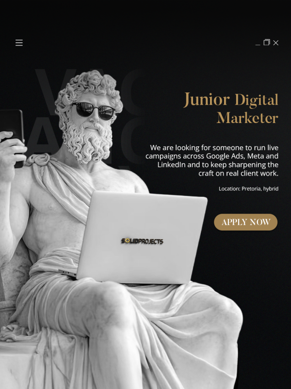 Vacancy Post - Junior Digital Marketer