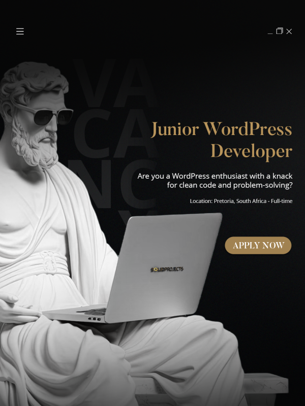 Vacancy Post - Junior WordPress Developer v1.1