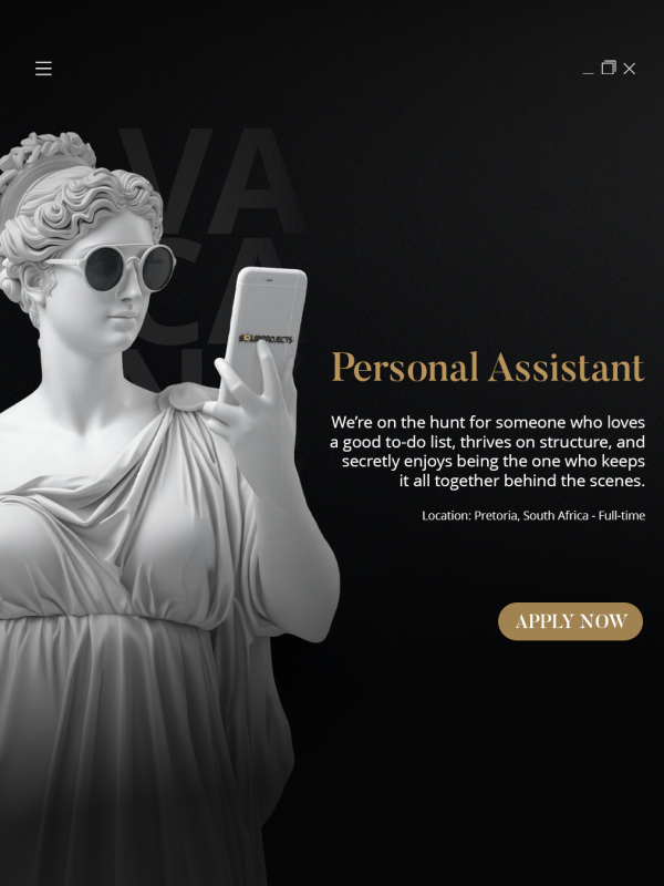 Vacancy Post - Personal Assistant-Pretoria