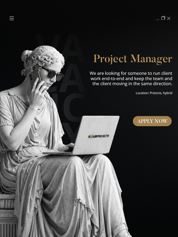 Vacancy Post - Project Manager